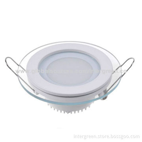 LED Glass Downlight, 10W, 100mm, Aluminum + PMMA